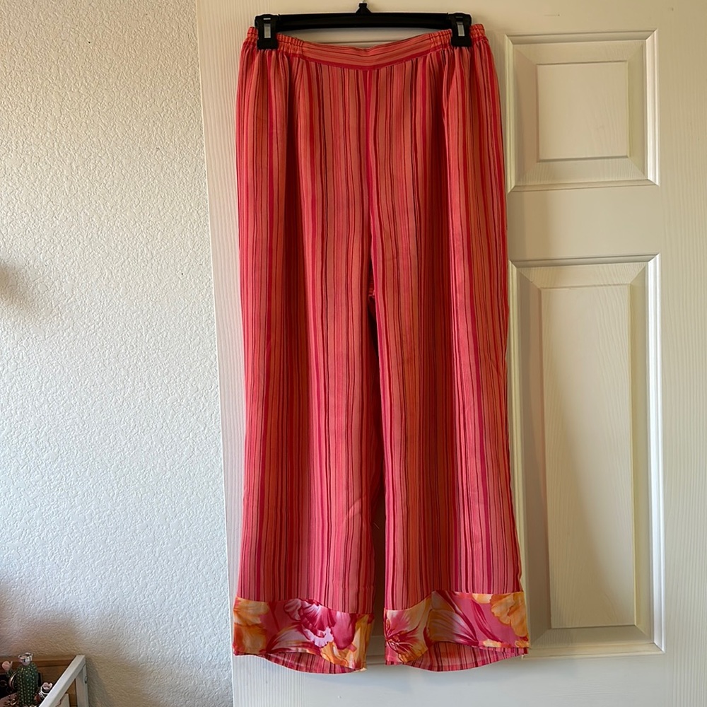 Floral pants - reversible